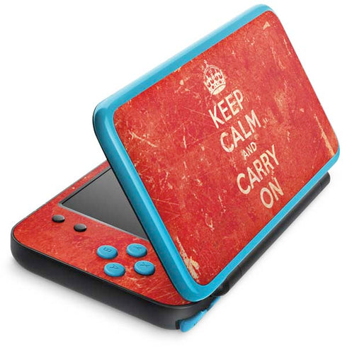Keep Calm and Carry On Distressed Nintendo Skins